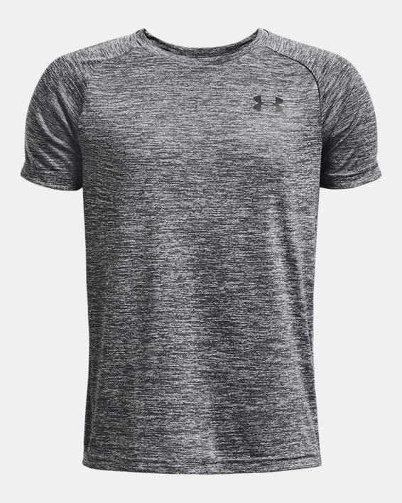 Boys' UA Tech™ 2.0 Short Sleeve in Gray image number 0